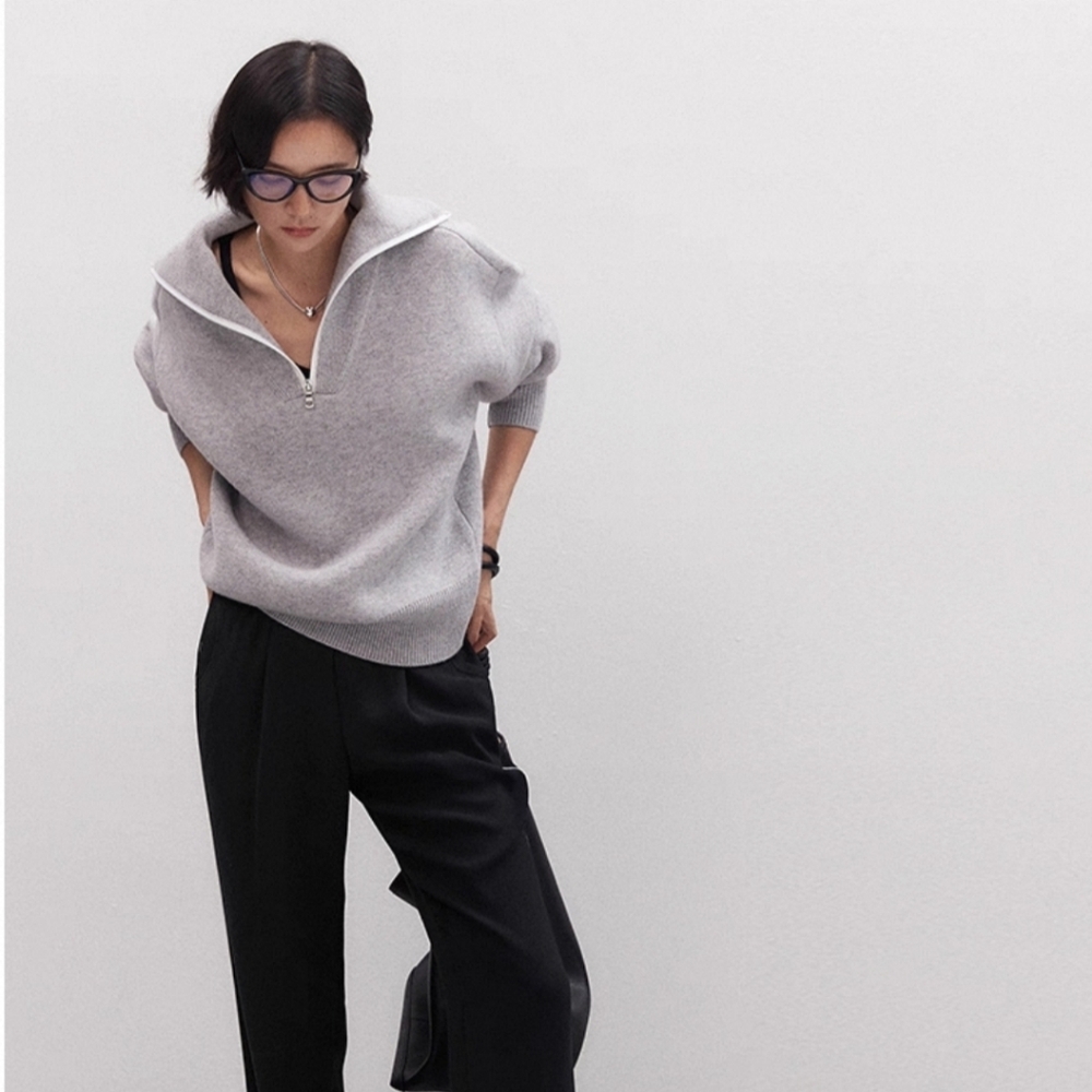 Grey Wool Sweater - Picture 5 of 12